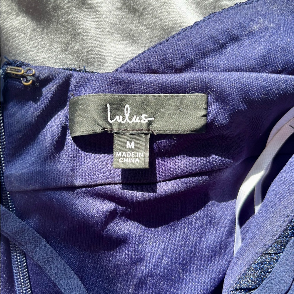 Lulu's Deep Blue Maxi Dress - Picture 7 of 7